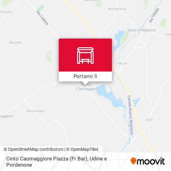 Mappa Cinto Caomaggiore Piazza (Fr Bar)