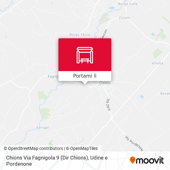 Mappa Chions Via Fagnigola 9 (Dir Chions)