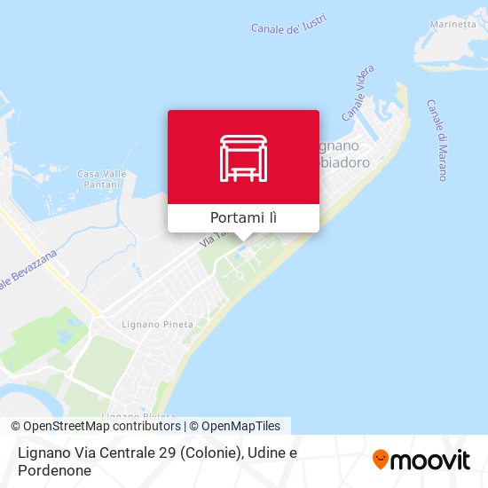 Mappa Lignano Via Centrale 29 (Colonie)
