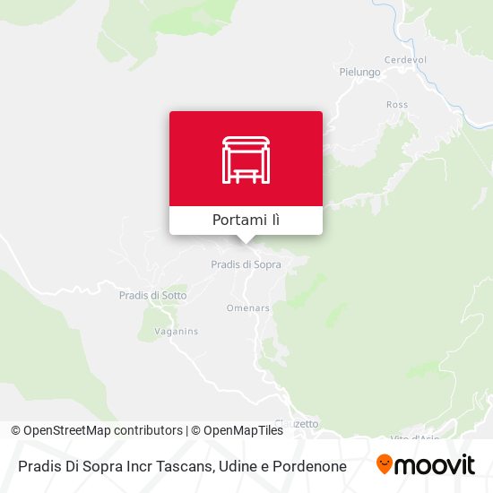 Mappa Pradis Di Sopra Incr Tascans