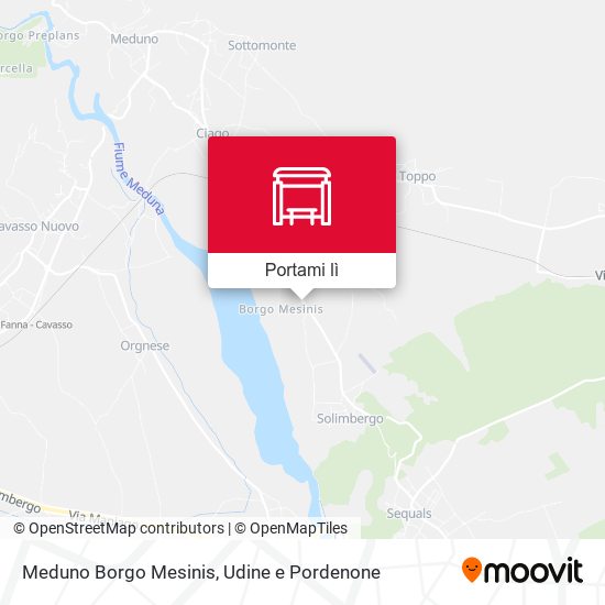 Mappa Meduno Borgo Mesinis