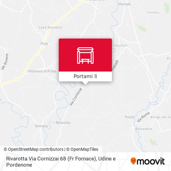 Mappa Rivarotta Via Cornizzai 68 (Fr Fornace)