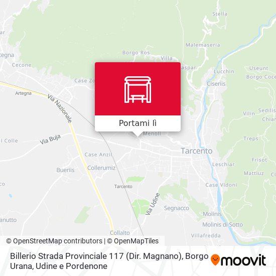 Mappa Billerio Strada Provinciale 117 (Dir. Magnano), Borgo Urana