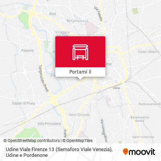 Mappa Udine Viale Firenze 13 (Semaforo Viale Venezia)