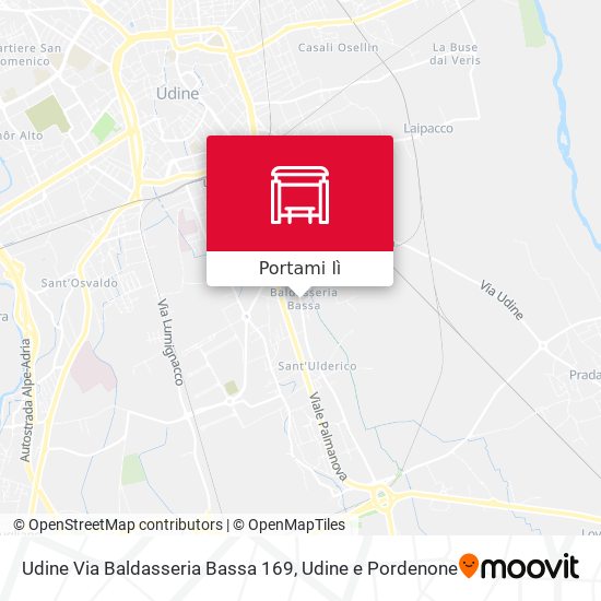 Mappa Udine Via Baldasseria Bassa 169