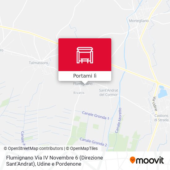 Mappa Flumignano Via IV Novembre 6 (Direzione Sant'Andrat)