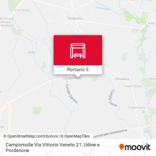 Mappa Campomolle Via Vittorio Veneto 21