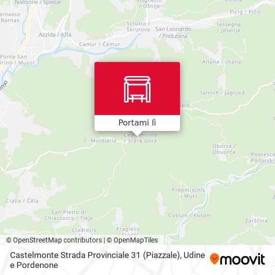 Mappa Castelmonte Strada Provinciale 31 (Piazzale)