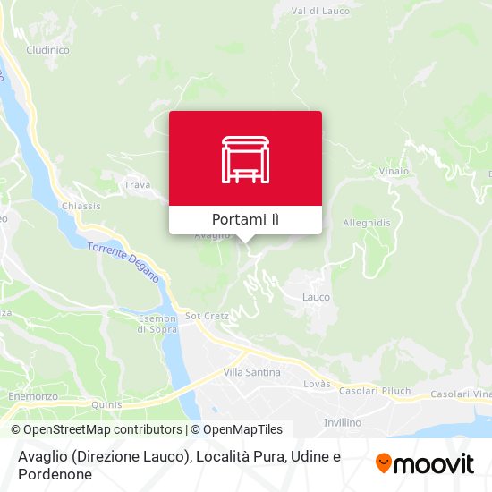 Mappa Avaglio (Direzione Lauco), Località Pura