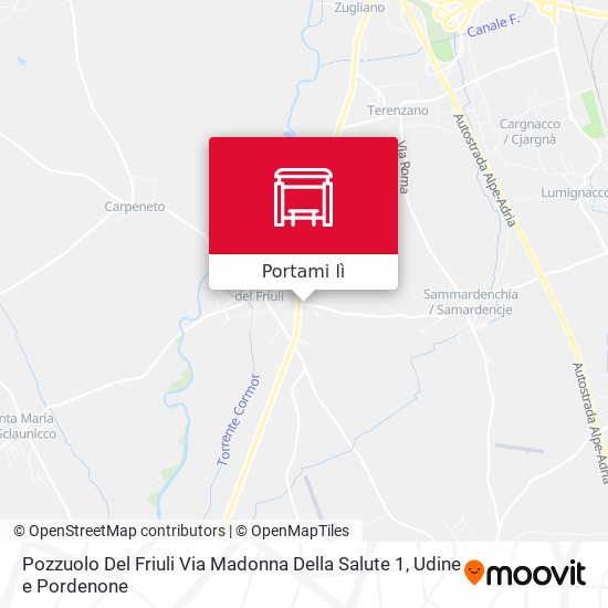 Mappa Pozzuolo Del Friuli Via Madonna Della Salute 1