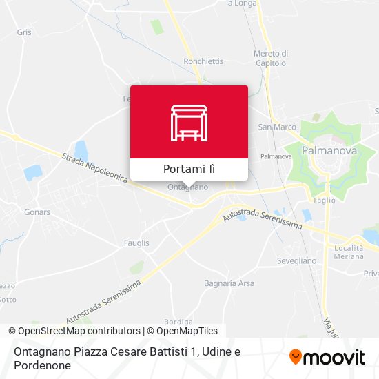 Mappa Ontagnano Piazza Cesare Battisti 1