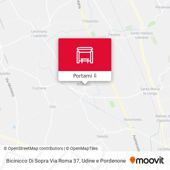Mappa Bicinicco Di Sopra Via Roma 37