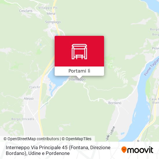 Mappa Interneppo Via Principale 45 (Fontana, Direzione Bordano)