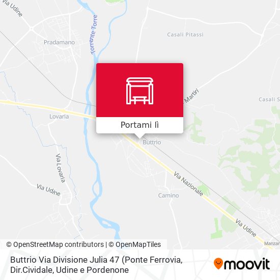 Mappa Buttrio Via Divisione Julia 47