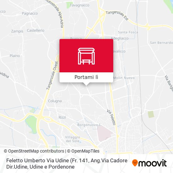 Mappa Feletto Umberto Via Udine