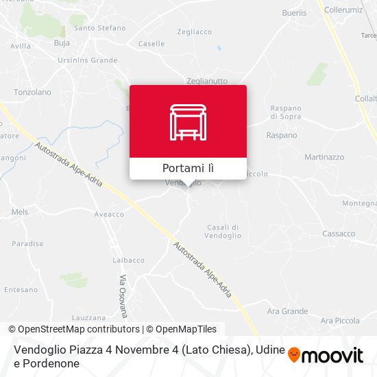 Mappa Vendoglio Piazza 4 Novembre 4 (Lato Chiesa)