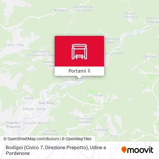 Mappa Bodigoi (Civico 7, Direzione Prepotto)
