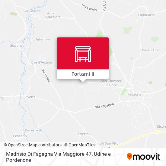 Mappa Madrisio Di Fagagna Via Maggiore 47