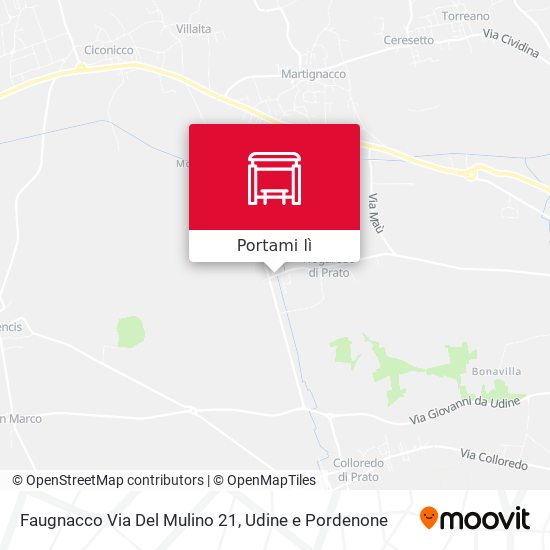 Mappa Faugnacco Via Del Mulino 21