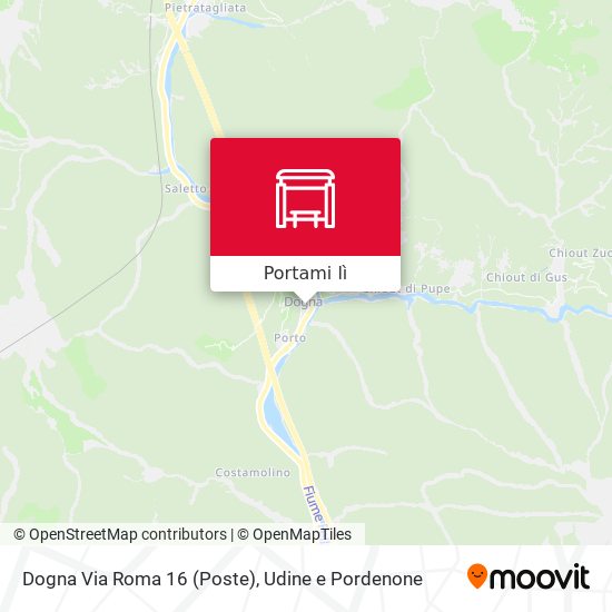 Mappa Dogna Via Roma 16 (Poste)