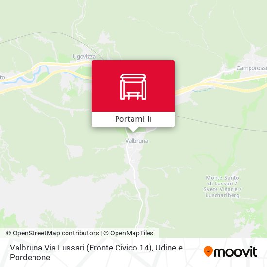 Mappa Valbruna Via Lussari (Fronte Civico 14)