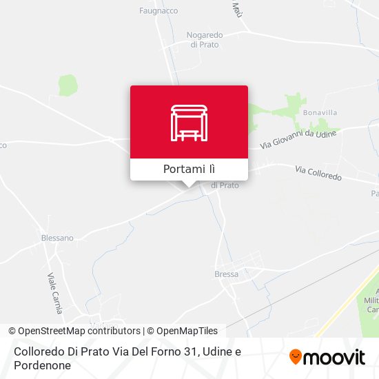 Mappa Colloredo Di Prato Via Del Forno 31