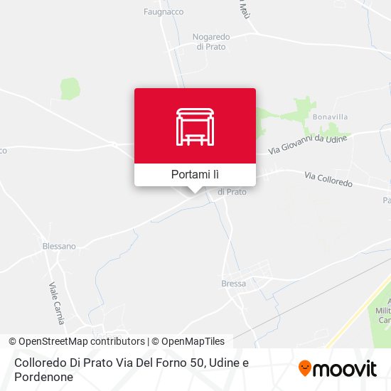 Mappa Colloredo Di Prato Via Del Forno 50