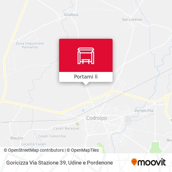 Mappa Goricizza Via Stazione 39