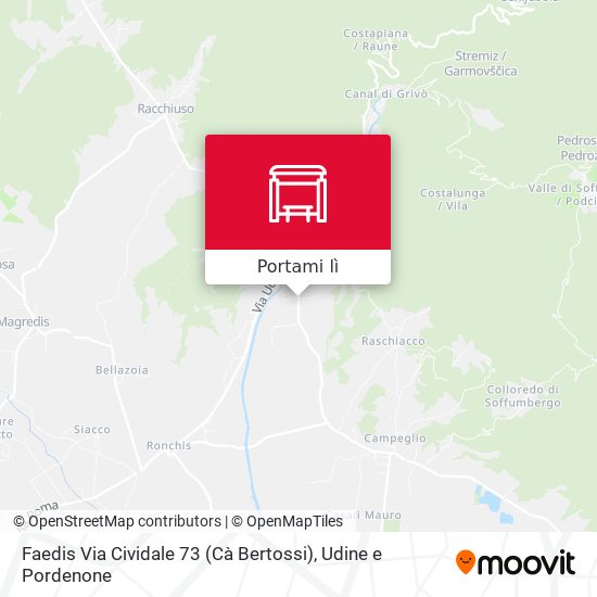 Mappa Faedis Via Cividale 73 (Cà Bertossi)