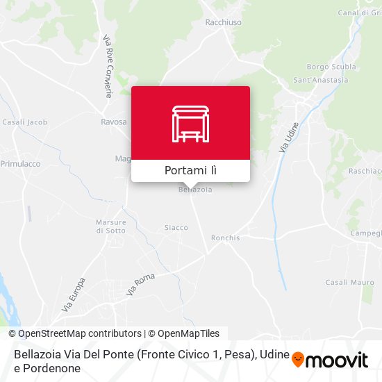 Mappa Bellazoia Via Del Ponte (Fronte Civico 1, Pesa)
