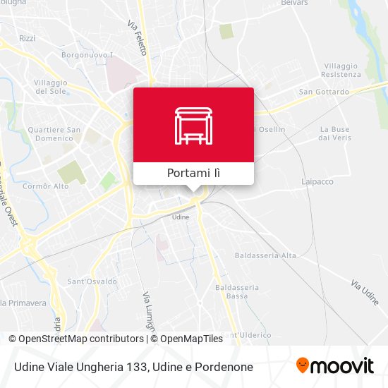 Mappa Udine Viale Ungheria 133