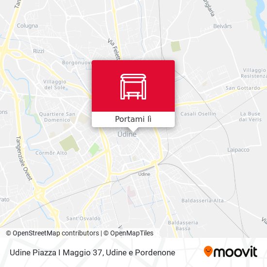 Mappa Udine Piazza I Maggio 37