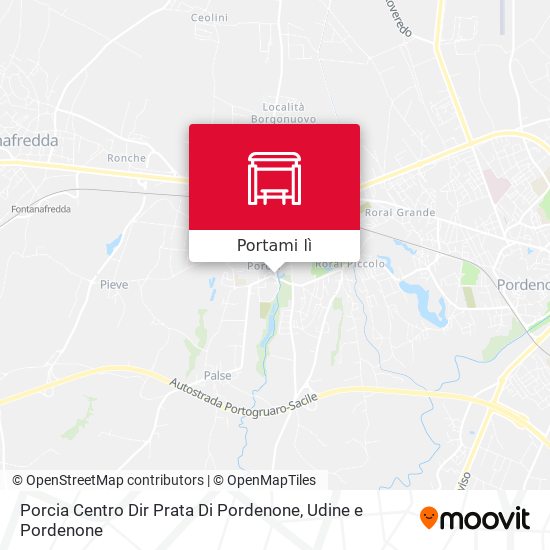 Mappa Porcia Centro Dir Prata Di Pordenone