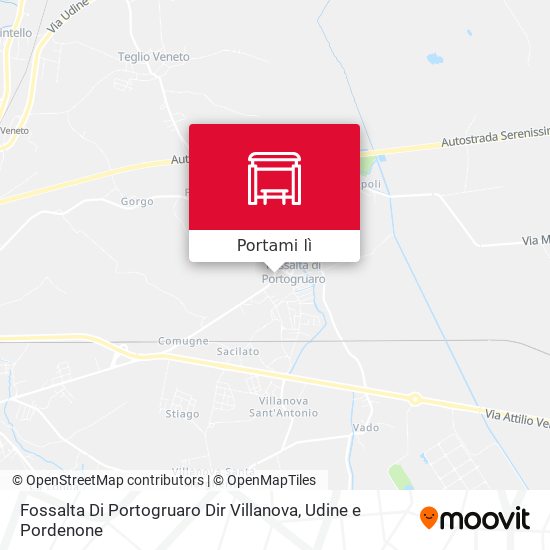 Mappa Fossalta Di Portogruaro Dir Villanova