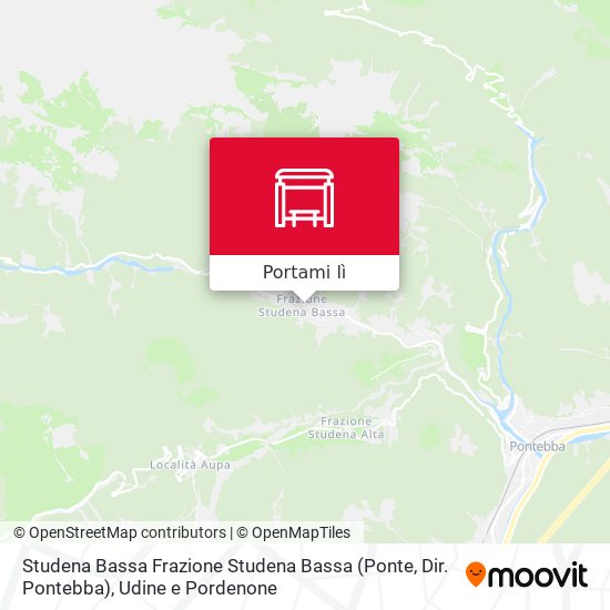 Mappa Studena Bassa Frazione Studena Bassa (Ponte, Dir. Pontebba)