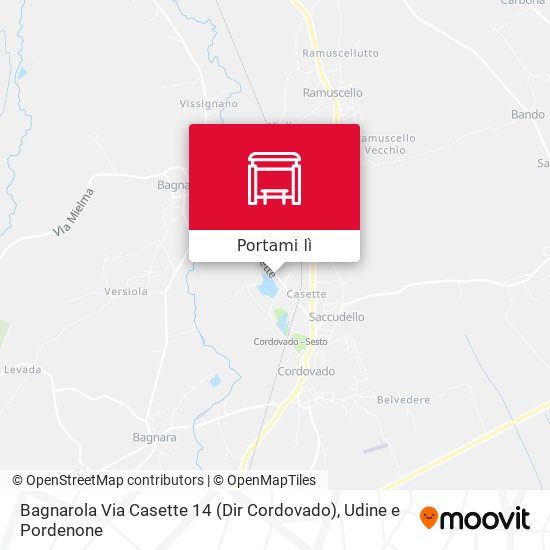 Mappa Bagnarola Via Casette 14 (Dir Cordovado)
