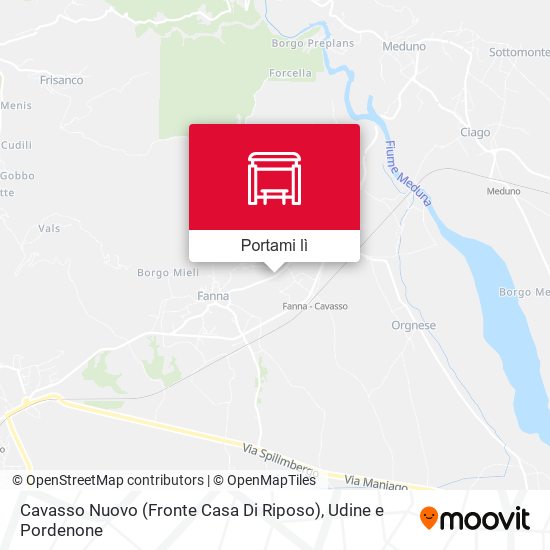 Mappa Cavasso Nuovo (Fronte Casa Di Riposo)
