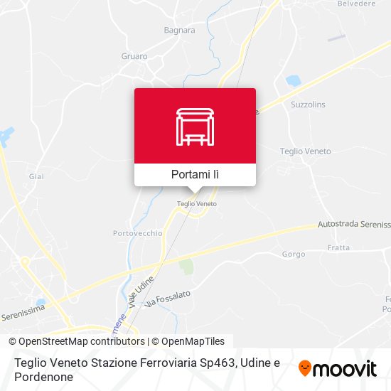 Mappa Teglio Veneto Stazione Ferroviaria Sp463