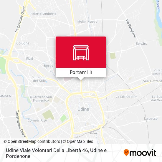 Mappa Udine Viale Volontari Della Libertà 46