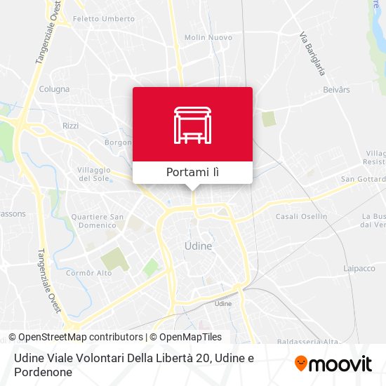 Mappa Udine Viale Volontari Della Libertà 20