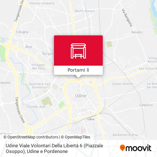 Mappa Udine Viale Volontari Della Libertà 6 (Piazzale Osoppo)