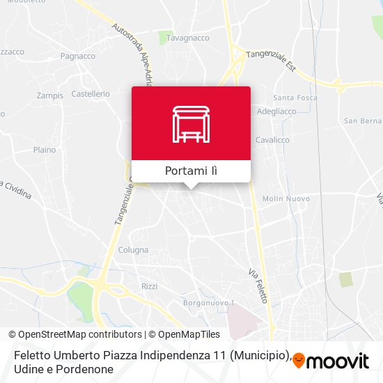 Mappa Feletto Umberto Piazza Indipendenza 11 (Municipio)