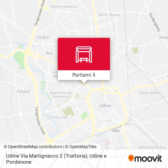 Mappa Udine Via Martignacco 2 (Trattoria)