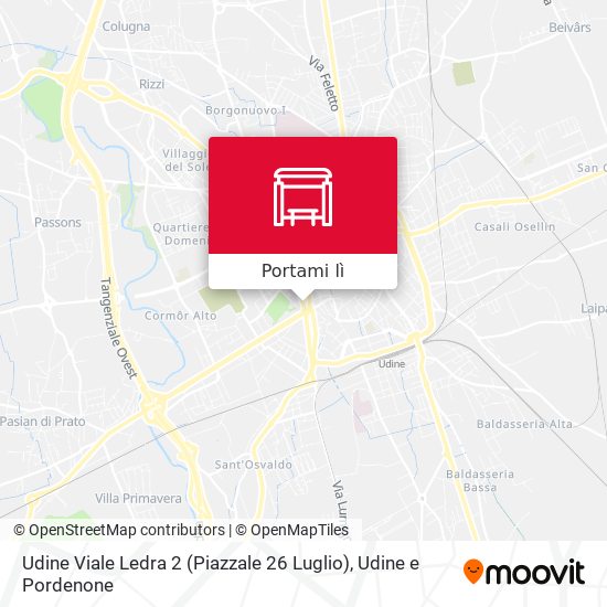 Mappa Udine Viale Ledra 2 (Piazzale 26 Luglio)