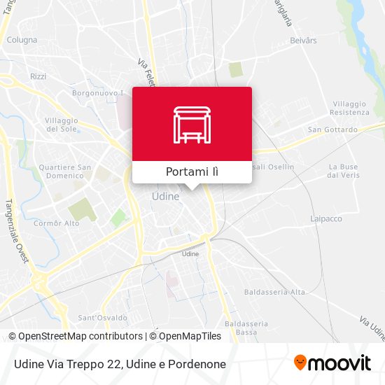 Mappa Udine Via Treppo 22