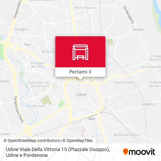 Mappa Udine Viale Della Vittoria 15 (Piazzale Osoppo)