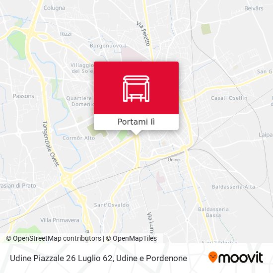 Mappa Udine Piazzale 26 Luglio 62