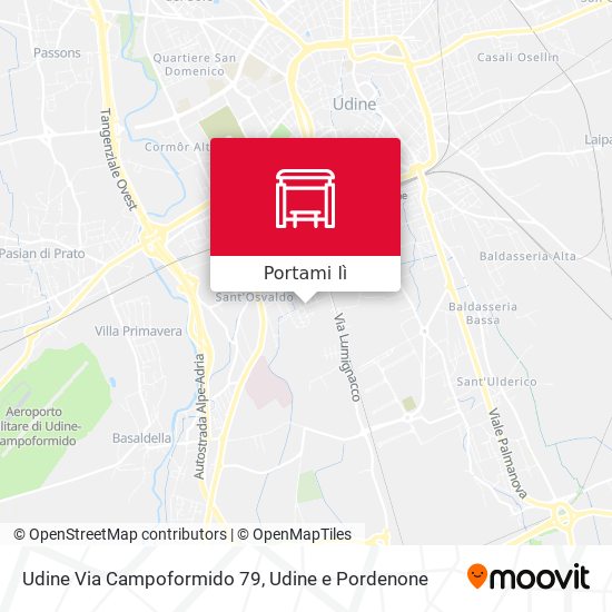 Mappa Udine Via Campoformido 79