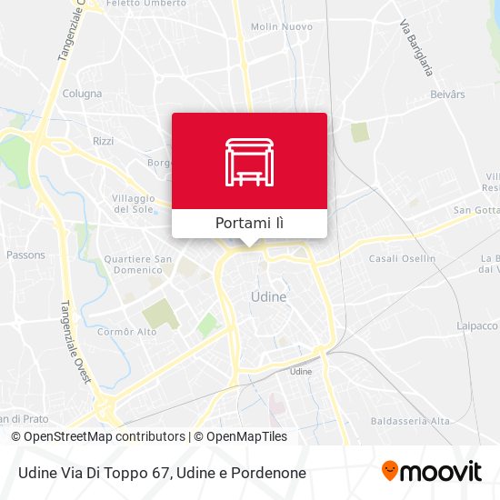 Mappa Udine Via Di Toppo 67