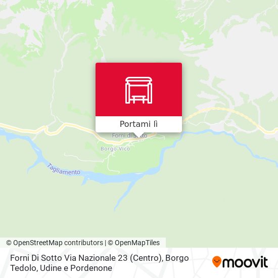 Mappa Forni Di Sotto Via Nazionale 23 (Centro), Borgo Tedolo